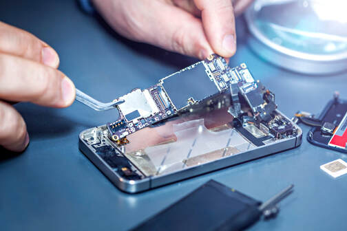 iPhone logic board repair